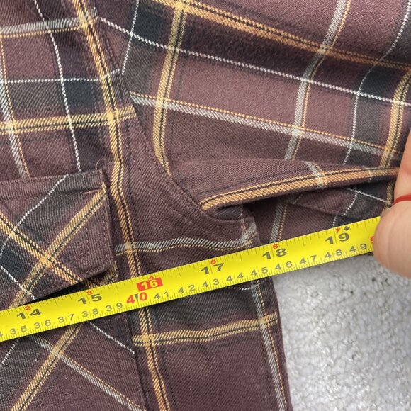 Royal Robbins Shirt Mens S Plaid Long Sleeve Dark Red / Brown Outdoor Western - Picture 8 of 14